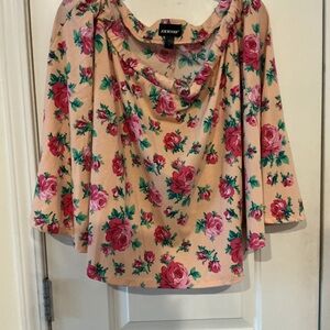 Joe Boxer Peach Floral Women's Skirt NWOT 1X